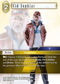 Cid Sophiar - Crystal Dominion - Final Fantasy TCG card