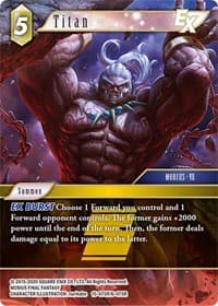 Titan EX - Crystal Dominion - Final Fantasy TCG card