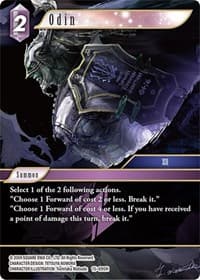 Odin - Crystal Dominion - Final Fantasy TCG card