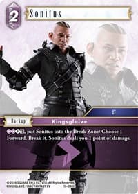 Sonitus - Crystal Dominion - Final Fantasy TCG card