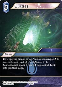Atomos - Crystal Dominion - Final Fantasy TCG card