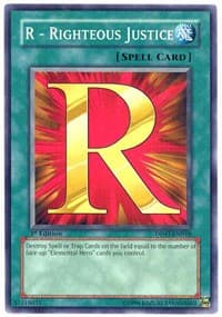 R - Righteous Justice - Duelist Pack 3: Jaden Yuki 2 - YuGiOh card