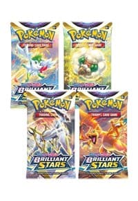 Brilliant Stars Booster Pack Art Bundle [Set of 4] - SWSH09: Brilliant Stars - Pokemon card