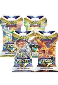 Brilliant Stars Sleeved Booster Pack Art Bundle [Set of 4] - SWSH09: Brilliant Stars - Pokemon card