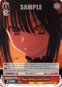 "Chance Meeting at Dusk" Kurumi - Date A Live - Weiss Schwarz card