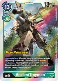 AncientTroymon - Double Diamond Pre-Release Cards - Digimon Card Game card