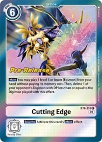 Cutting Edge - Double Diamond Pre-Release Cards - Digimon Card Game card