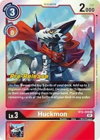 Huckmon - Double Diamond Pre-Release Cards - Digimon Card Game card