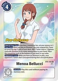 Menoa Bellucci - Double Diamond Pre-Release Cards - Digimon Card Game card