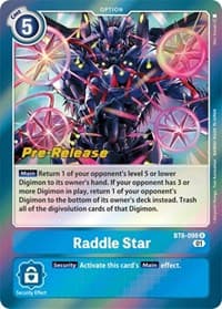 Raddle Star - Double Diamond Pre-Release Cards - Digimon Card Game card