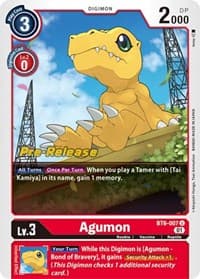 Agumon - Double Diamond Pre-Release Cards - Digimon Card Game card