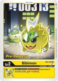 Bibimon - Double Diamond Pre-Release Cards - Digimon Card Game card
