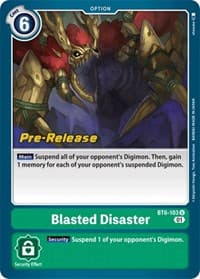 Blasted Disaster - Double Diamond Pre-Release Cards - Digimon Card Game card