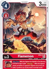 Flamemon - Double Diamond Pre-Release Cards - Digimon Card Game card