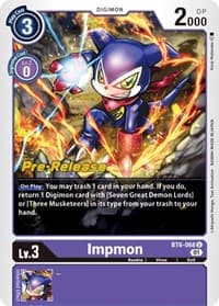 Impmon - Double Diamond Pre-Release Cards - Digimon Card Game card