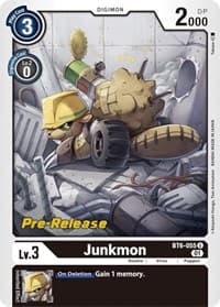 Junkmon - Double Diamond Pre-Release Cards - Digimon Card Game card