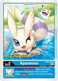 Kyaromon - Double Diamond Pre-Release Cards - Digimon Card Game card