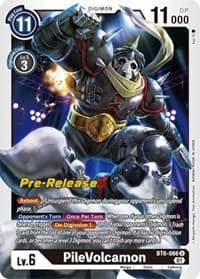 PileVolcamon - Double Diamond Pre-Release Cards - Digimon Card Game card