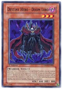 Destiny Hero - Doom Lord - Duelist Pack 5: Aster Phoenix - YuGiOh card