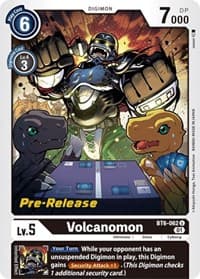 Volcanomon - Double Diamond Pre-Release Cards - Digimon Card Game card