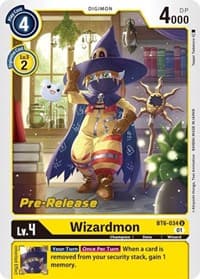 Wizardmon - Double Diamond Pre-Release Cards - Digimon Card Game card