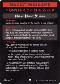 Magic Minigame: Monster of The Week - Innistrad: Crimson Vow - Magic: The Gathering card