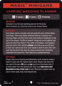 Magic Minigame: Vampire Wedding Planner - Innistrad: Crimson Vow - Magic: The Gathering card