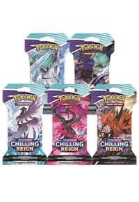 Chilling Reign Sleeved Booster Pack Art Bundle [Set of 5] - SWSH06: Chilling Reign - Pokemon card