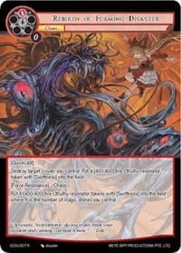 Rebirth of Flaming Disaster - Game of Gods - Force of Will card