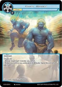 Giants, Advance! - Game of Gods - Force of Will card