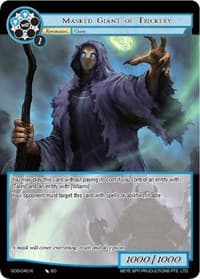 Masked Giant of Trickery - Game of Gods - Force of Will card