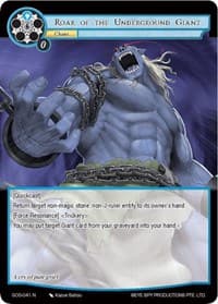 Roar of the Underground Giant - Game of Gods - Force of Will card