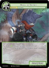 Ninja of Silence - Game of Gods - Force of Will card