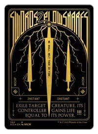 Swords to Plowshares (Foil Etched) (Gold) - Secret Lair Drop Series - Magic: The Gathering card