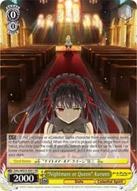 "Nightmare or Queen" Kurumi (Parallel Foil) - Date A Bullet - Weiss Schwarz card