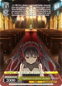 "Nightmare or Queen" Kurumi (OFR) - Date A Bullet - Weiss Schwarz card