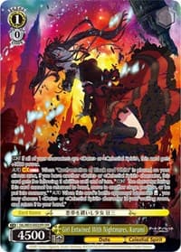 Girl Entwined With Nightmares, Kurumi (OFR) - Date A Bullet - Weiss Schwarz card