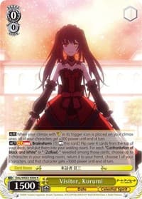 Visitor, Kurumi (Parallel Foil) - Date A Bullet - Weiss Schwarz card