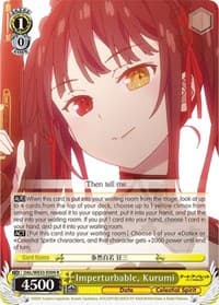 Imperturbable, Kurumi - Date A Bullet - Weiss Schwarz card
