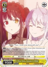 A New Story, Kurumi & Hibiki (Parallel Foil) - Date A Bullet - Weiss Schwarz card