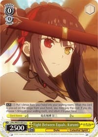 Fight Between Equals, Kurumi - Date A Bullet - Weiss Schwarz card