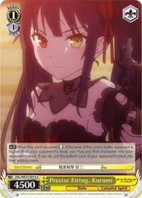 Precise Firing, Kurumi - Date A Bullet - Weiss Schwarz card