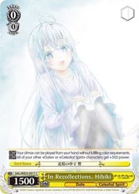 In Recollections, Hibiki (Parallel Foil) - Date A Bullet - Weiss Schwarz card