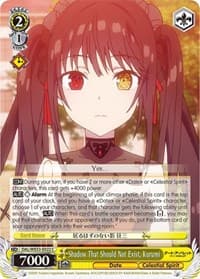 Shadow That Should Not Exist, Kurumi - Date A Bullet - Weiss Schwarz card