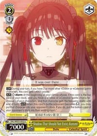Shadow That Should Not Exist, Kurumi (Parallel Foil) - Date A Bullet - Weiss Schwarz card