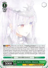 Spirit in White, Queen (Parallel Foil) - Date A Bullet - Weiss Schwarz card