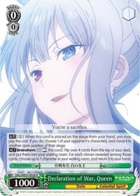 Declaration of War, Queen - Date A Bullet - Weiss Schwarz card