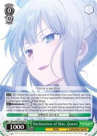 Declaration of War, Queen (Parallel Foil) - Date A Bullet - Weiss Schwarz card