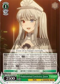 Predetermined Conclusion, Queen - Date A Bullet - Weiss Schwarz card