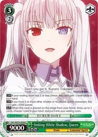 Sinking White Shadow, Queen - Date A Bullet - Weiss Schwarz card